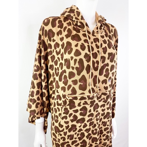 NEW Jambys Leopard Print Wearable Blanket Hoodie COZY CLOAK Unisex One Size OS - Picture 5 of 10